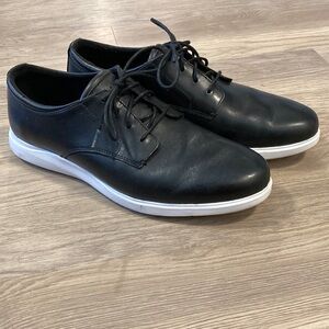 Cole Haan Black and White Oxford Derbys Minimalist Design